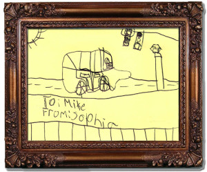 Fan art by Sophia, age 8.